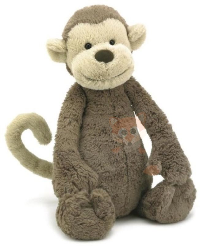  bashful baby comforter brown monkey 